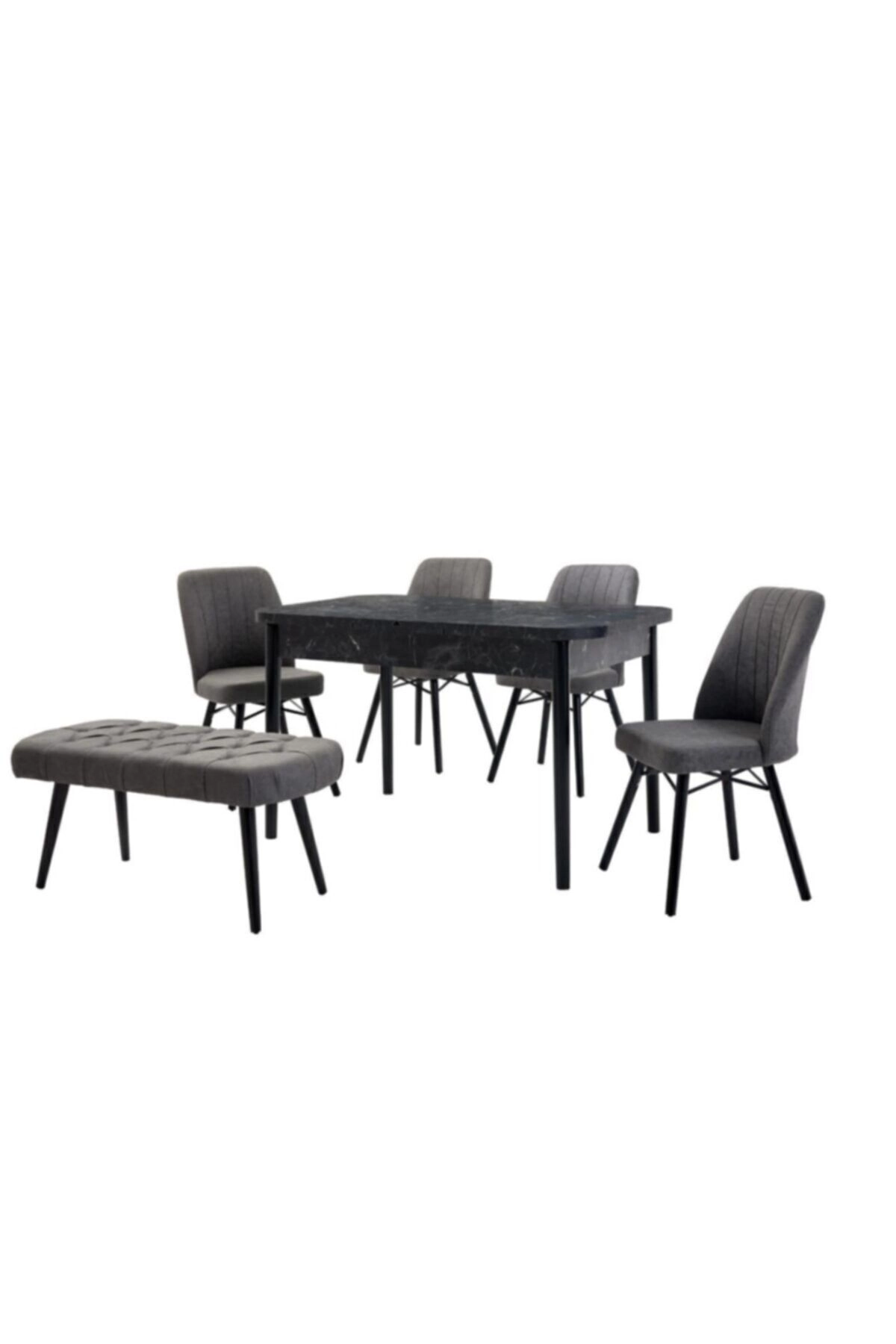 Mutfak Masası Salon Masası Masa Sandalye Takımı Açılır Masa Bench Sandalye-1