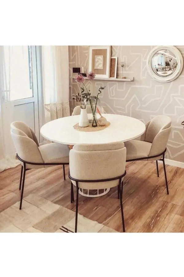 Mutfak Sandalyesi 6'lı Set Salon Sandalyesi Papel Sandalye Yemek Odası Sandalye Lüks Sandalye Morena
