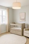 Çekmeceli Sallanır Anne Yanı Bebek Odası Takımı Beşik 50 x 100 Gardırop 120 X 174 X 45-4