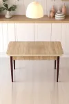 Elena Serisi Beyaz 70 x 110 Mdf Ahşap Ayaklı Kaliteli Sabit Yemek Masası