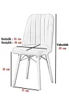 Flexa Comfort Serisi 6 Adet Flex Sandalye Mutfak Masası Takımı-4
