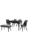 Mutfak Masası Salon Masası Masa Sandalye Takımı Açılır Masa Bench Sandalye-1