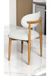 Polo Ahşap Sandalye 4 Adet Ahşap Mutfak Sandalyesi Salon Sandalyesi Yemek Masası Sandalyesi-6